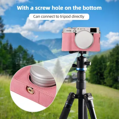 Obrázek produktu pro Přenosné pouzdro na fotoaparát v retro stylu, pouzdro se spodním otvorem, s ramenním popruhem, náhradní pouzdro pro Fujifilm X100VI