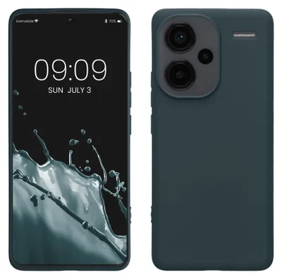 Produktbild von kwmobile Handyhülle für Xiaomi Redmi Note 13 Pro+ 5G / Redmi Note 13 Pro Plus 5G Hülle - TPU Case - Kabelloses Laden - Schutzhülle Cover in Dunkler