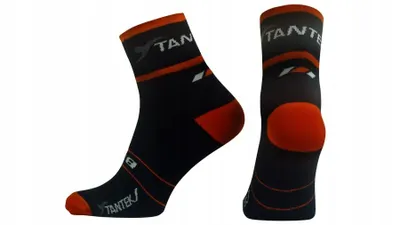 Produktbild von Stanteks Coolmax (Polyesterfasern)-Socken, schwarz-rot, Größe 36/38 (S)
