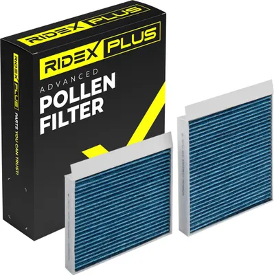 Produktbild von RIDEX PLUS 424I0503P Aktivkohle Innenraumfilter Pollenfilter für BMW 3 Touring (E91) für VW Golf VII Variant (BA5, BV5) für OPEL Astra J Sports Tourer