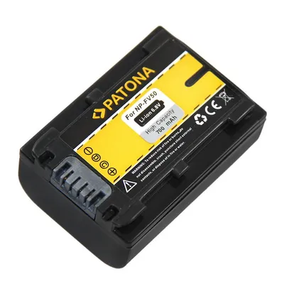 Produktbild von Patona Akku kompatibel mit Sony NP-FV50 700mAh / 6.8V / 4.8Wh