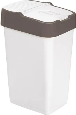 Obrázok produktu pre Odpadkový kôš - výklopný, biely, 18 l