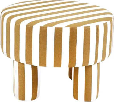 Produktbild von HOMLA CHIARO Hocker Beige und Weiß 50x50x37 cm