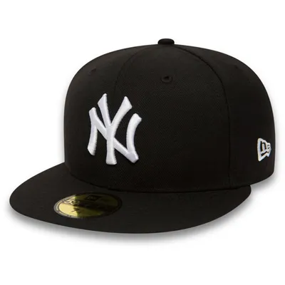 A black New York Yankees baseball cap with a white NY logo.