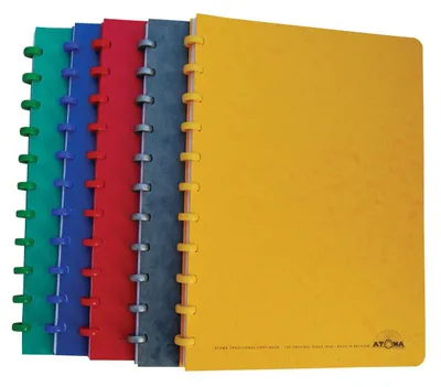 Immagine prodotto di Atoma – Taccuino classico, formato A4, 100 pagine, a righe, diversi colori