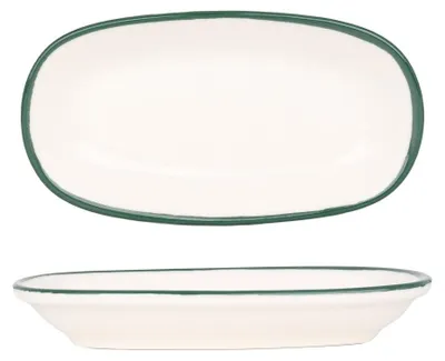 Produktbild von Rinart Servierschale - Green Edge - Porzellan - 16x9 cm