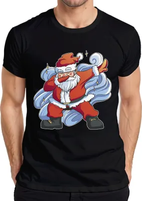 Produktbild von Dabbing Santa Clause - Weihnachten Weihnachtsgeschenk Christmas Herren T-Shirt, Schwarz, M