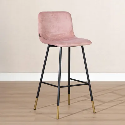 Produktbild von Bronx71 Barhocker Samt Mikky 65 - 78 cm rosa
