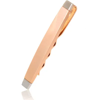 Produktbild von Karisma Hochwertige Herren Edelstahl 316L Krawattennadel / Krawattenklammer / Tie Clip Rosé-Gold Beschichtet TG150-002-W