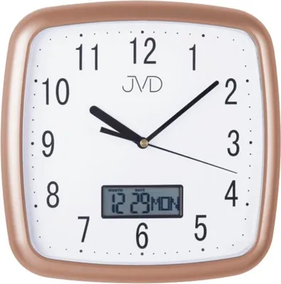 Produktbild von Wanduhr JVD DH615.5, Rose 25cm