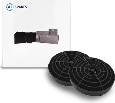 Produktbild von AllSpares Long Life Aktivkohlefilter (2x) für Dunstabzugshauben geeignet für