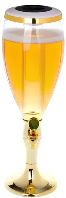 Immagine prodotto di Distributore di birra 1,5L illuminato con raffreddamento a ghiaccio torre bicchiere RESTEQ
