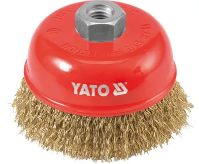 Obrázok produktu pre Yato YT-4766, leštiaca kefa, 8500 ot/min, 10 cm, Červená, Oceľ