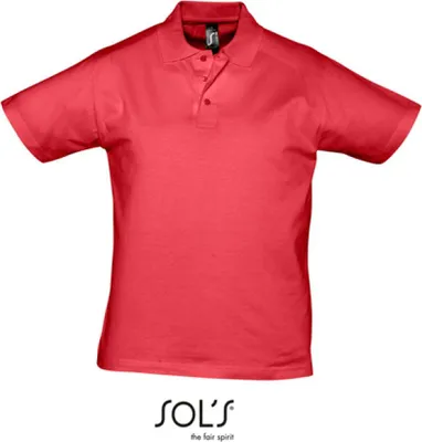 Produktbild von SOLs 11377 | Herren Poloshirt Prescott - Farbe: Red - Größe: XXL