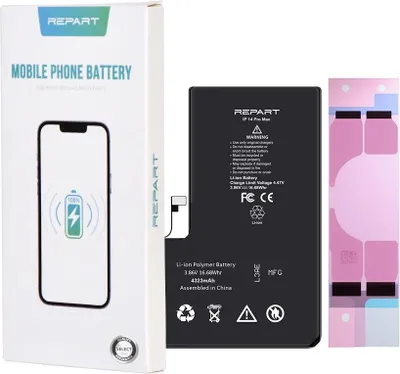 Produktbild von REPART Akku für Apple iPhone 14 Pro Max 4323mAh Handy Akku Li-Ion Ersatzakku Smartphone Batterie Reparatur