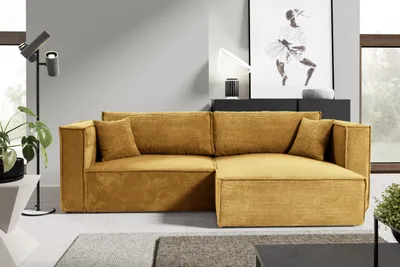 Produktbild von Intenso Ecksofa mit Schlaffunktion "Monkey", Gelb