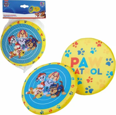 Produktbild von PAW PATROL Wurfscheibe D19cm, Schwamm-Wurfscheibe, beidseitig bedruckt