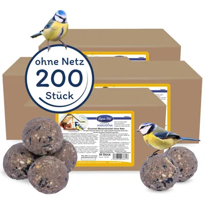 Produktbild von 200 Stk. Lyra Pet® Gourmet Meisenknödel ohne Netz à 80 g