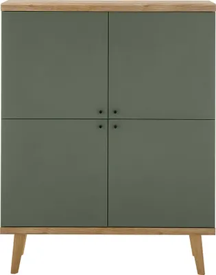 Produktbild von Highboard in Eiche mit grün AVEZZANO-61 Modern