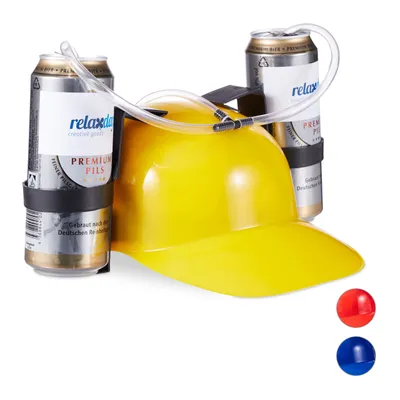 Produktbild von relaxdays 1 x Party Trinkhelm gelb