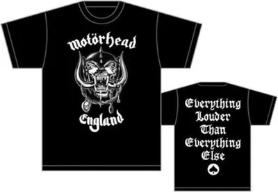 Produktbild von Motörhead England (Back Print) Black S T-Shirt
