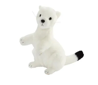 Produktbild von Anima 7053 Hermelin weiss aufwartend 23 cm Kuscheltier Plüschtier