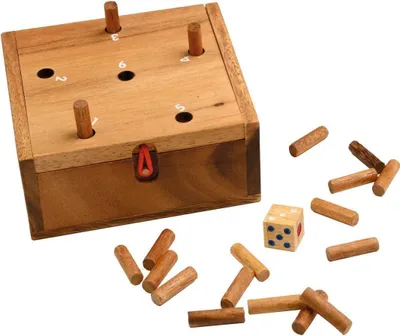 Produktbild von Super Six Glücksspiel aus Holz für 2-10 Spieler, ab 8 Jahren