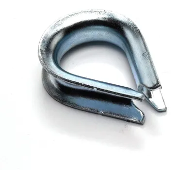 Drahtseilkausche 5 mm, glanzverzinkter Stahl, 4 Stück