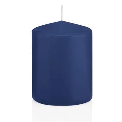 Produktbild von Wiedemann 218115.006 Stumpenkerze - 80 x 60 mm, dunkelblau