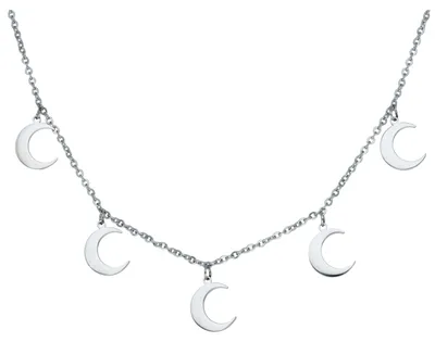 Produktbild von Wildcat Halskette - Little Moon Necklace - Silber - Chirurgenstahl 316L - wasserfest, langlebig, hautverträglich, Silber