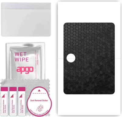 Produktbild von apgo Rückseite Schutzfolie, Skin, kompatibel mit Oppo Pad 2, Hinten Displayschutzfolie aus Vinylfolie, kratzfest, einfache Montage - Schwarze Honigwabe