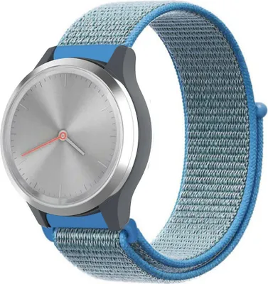 Produktbild von Strap-it Garmin Vivomove 3s - 39mm Nylonarmband - Blau