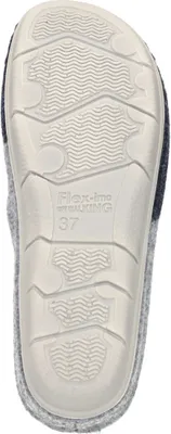 Produktbild von Dr. Brinkmann Damen Hausschuh Pantoffel Keilabsatz Blume 330011, Größe:40 EU, Farbe:Blau