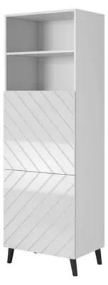 Image de Armoire ABETO 60x40x176,5 cm blanc/brillant blanc
