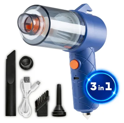 Produktbild von CLEANmaxx 3in1 Akku Handstaubsauger - mit Saug-, Gebläse- und Vakuumierfunktion, Reinigungsgerät, Reinigungshilfe, Putzen für Bodenpflege und Haushalt