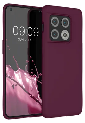 Produktbild von kwmobile Handyhülle für OnePlus 10 Pro 5G Hülle - Case Silikon - Kabelloses Laden - Schutzhülle Cover in Tawny Red