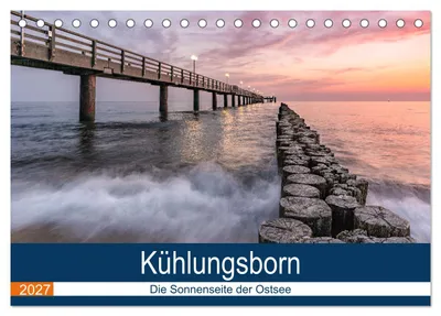 Produktbild von Kühlungsborn - Die Sonnenseite der Ostsee (Tischkalender 2027 DIN A5 quer), CALVENDO Monatskalender