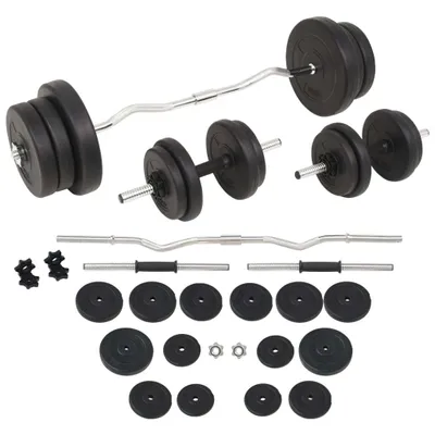 Produktbild von Langhantel- und Kurzhantelset 60 kg