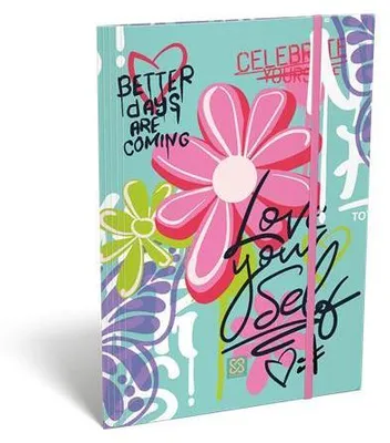 Produktbild von Mappen mit Gummiband "Cornell Love", Karton, A4, LIZZYSULI 7460148009