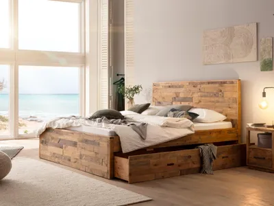 Produktbild von Bett Mayari 180x200 mit Schubkasten