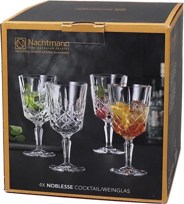 Obrázok produktu pre Nachtmann Noblesse, Kokteilové poháre, 355 ml, Sklo, Priehľadná, 4 kusov, 78 mm