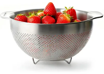 Image de Passoire de cuisine avec 2 poignées - Passoire universelle de 25 cm