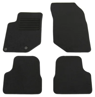 Fußmatten-Set für Peugeot 208 II, 06/2019-, 4-teilig, Schwarz