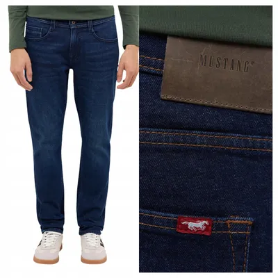 Produktbild von Mustang | Oregon Slim Herrenjeans, blauer Denim, W34 L34