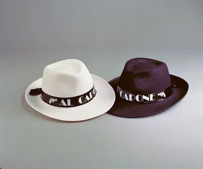 Produktbild von al Capone Gangsterhut Gangster weiss Hut Karneval
