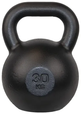 Productafbeelding van Kettlebell Gietijzer - 30 kg Gewicht - Zwart