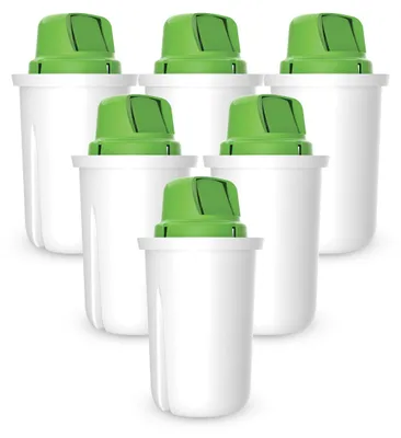 Zdjęcie produktu dla ZESTAW 6 filtrów alkalicznych pH+ do dzbanka Dafi wkład Classic
