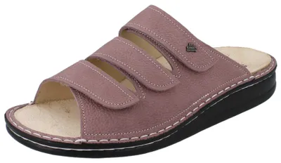 Produktbild von FINN COMFORT Korfu Damen Pantolette rose genarbtes Nubukleder - Größe: 40