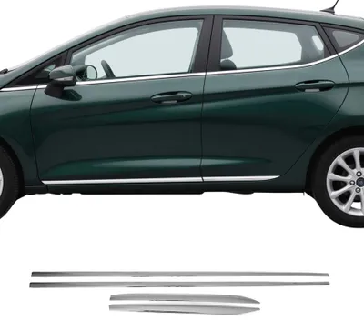 Image de Garniture Baguette de porte latérale pour Ford Fiesta 2017-2024 acier inox 4Pcs