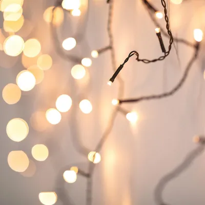 Image de Rallonge 3m pour guirlande extérieure avec câble LED noir Glaçon 2700K Blanc chaud